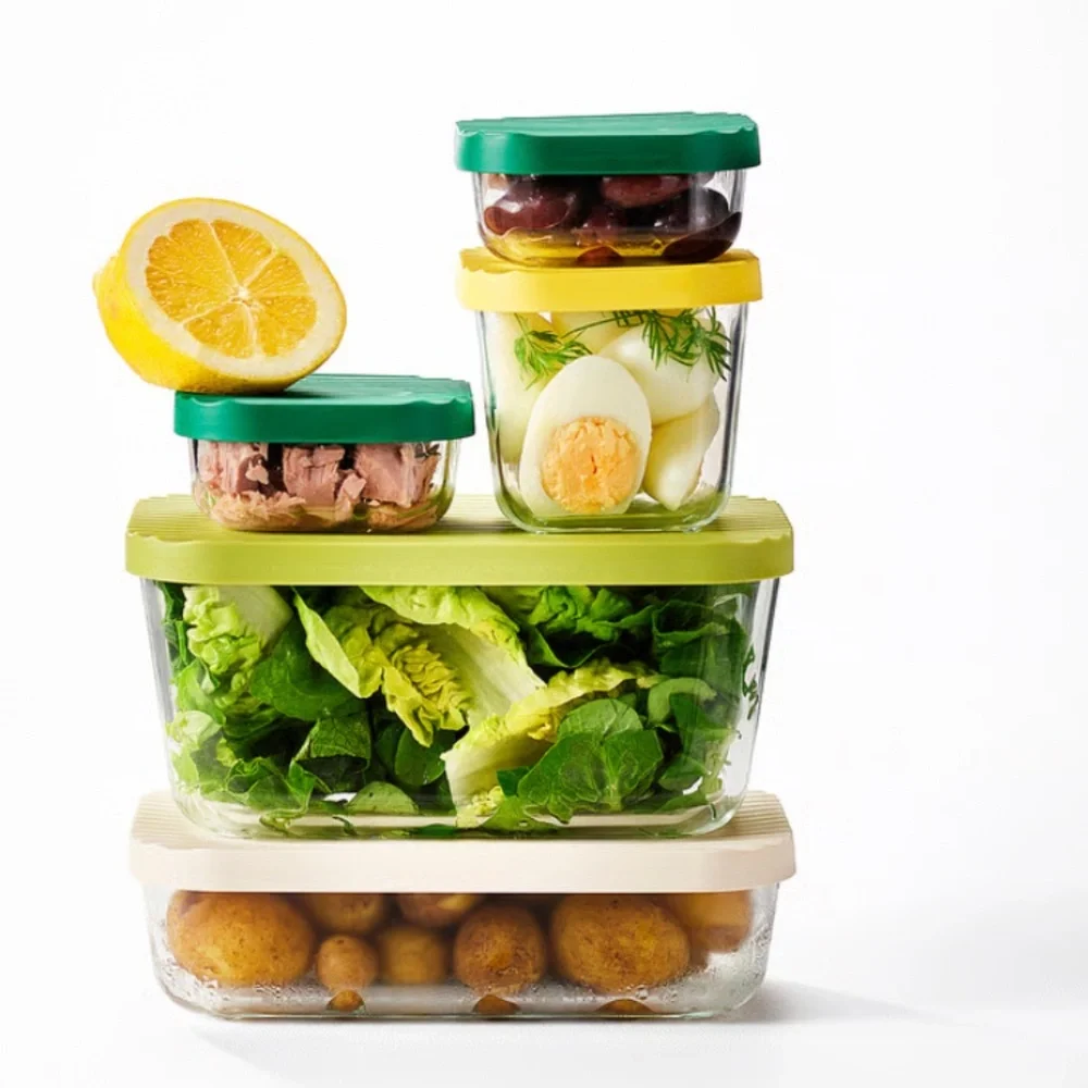 IKEA Food Storage Containers Set of 5 with Lids – Clear Multicolor Reusable